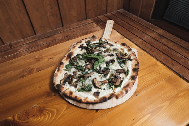Truffle Mushroom Pizza with mixed mushrooms and truffle oil