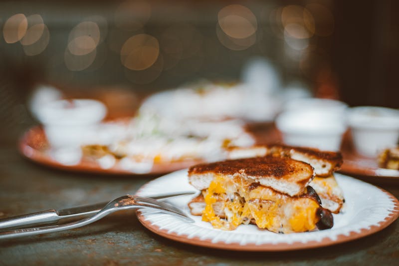 Four Cheese Calzone with melted cheese filling