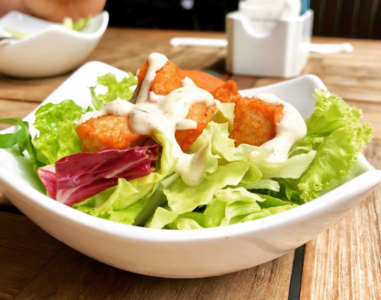Classic Ranch Salad with romaine lettuce and ranch dressing