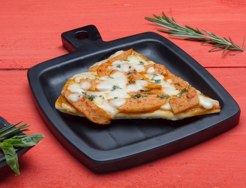 Smoky BBQ Chicken Pizza with grilled chicken and BBQ sauce